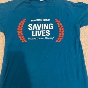 MD Anderson blood donation shirt